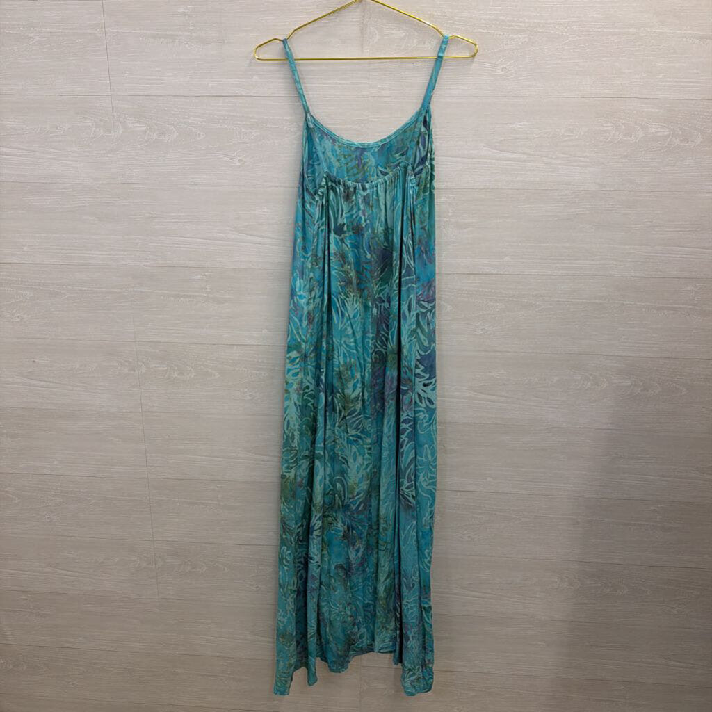 Hand Kreation Blue Print Maxi Dress Small/ Medium