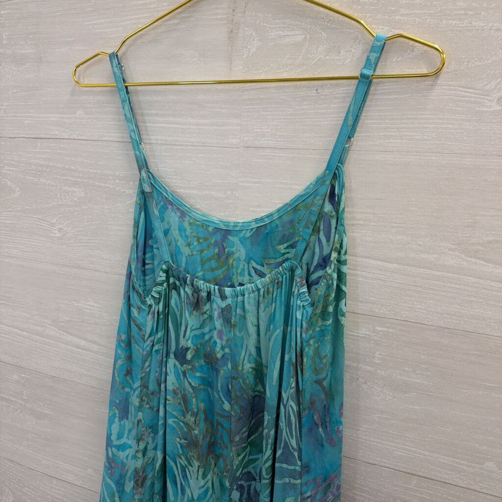 Hand Kreation Blue Print Maxi Dress Small/ Medium