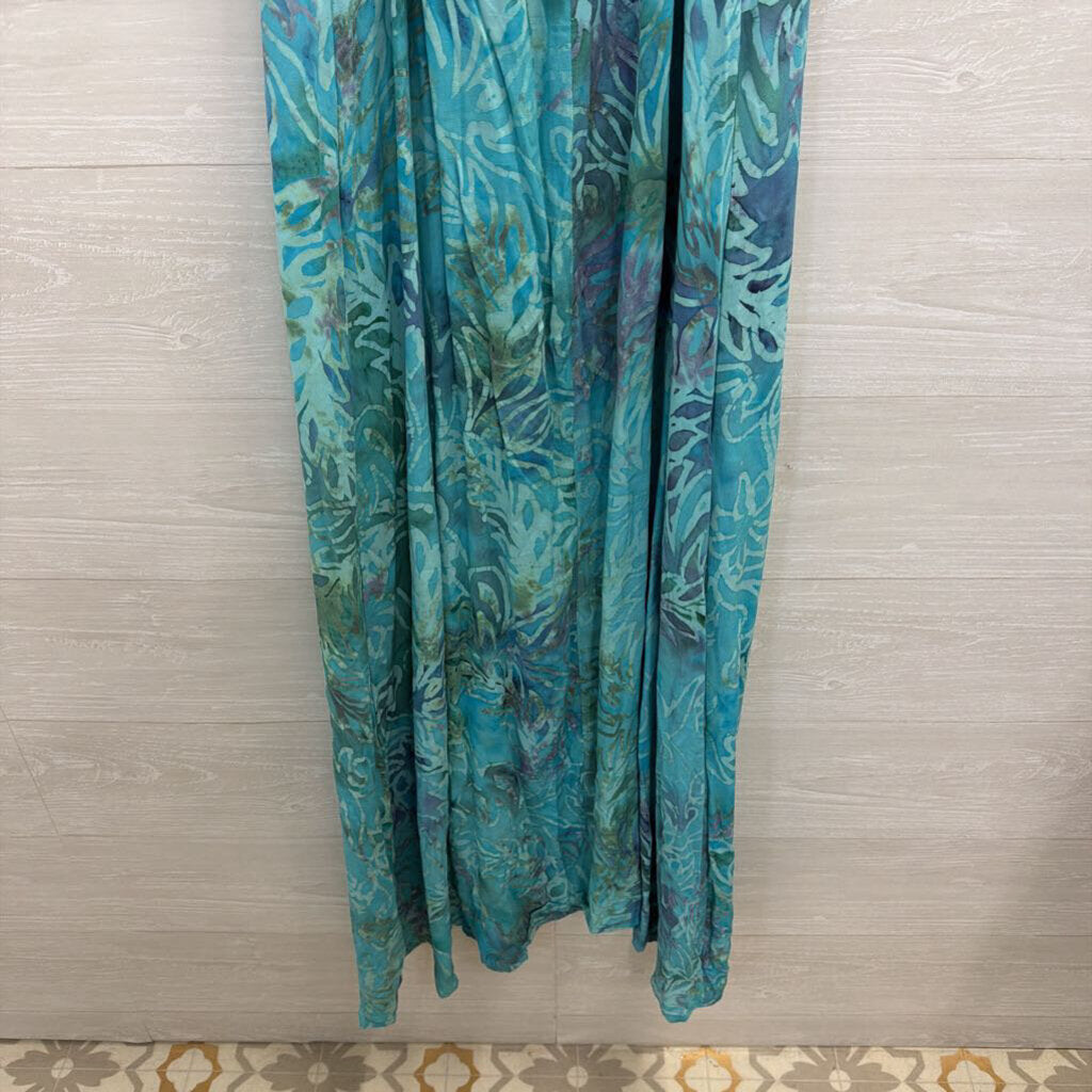 Hand Kreation Blue Print Maxi Dress Small/ Medium