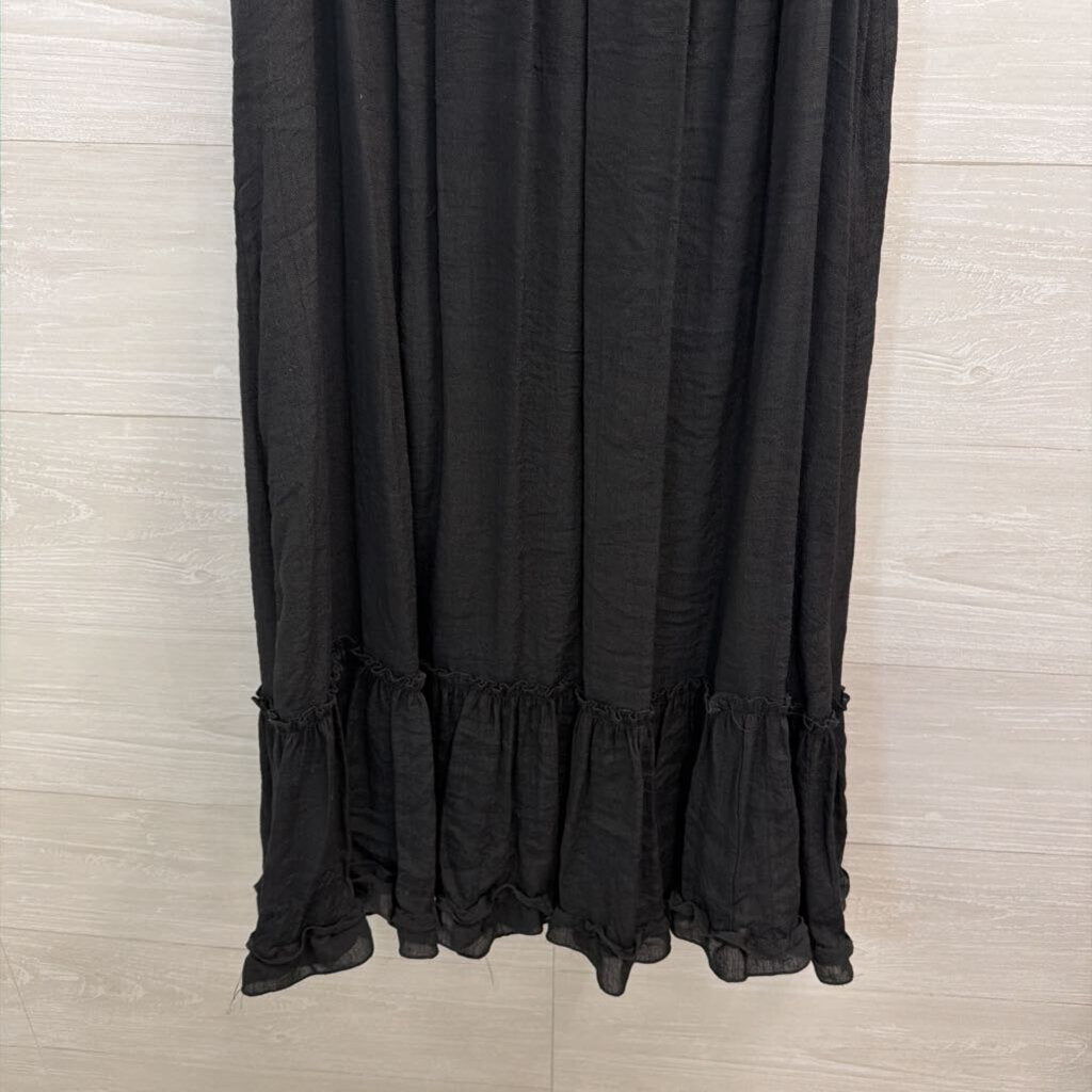 Signature by Robbie Bee Black Sleeveless Tie Strap Dress 1X