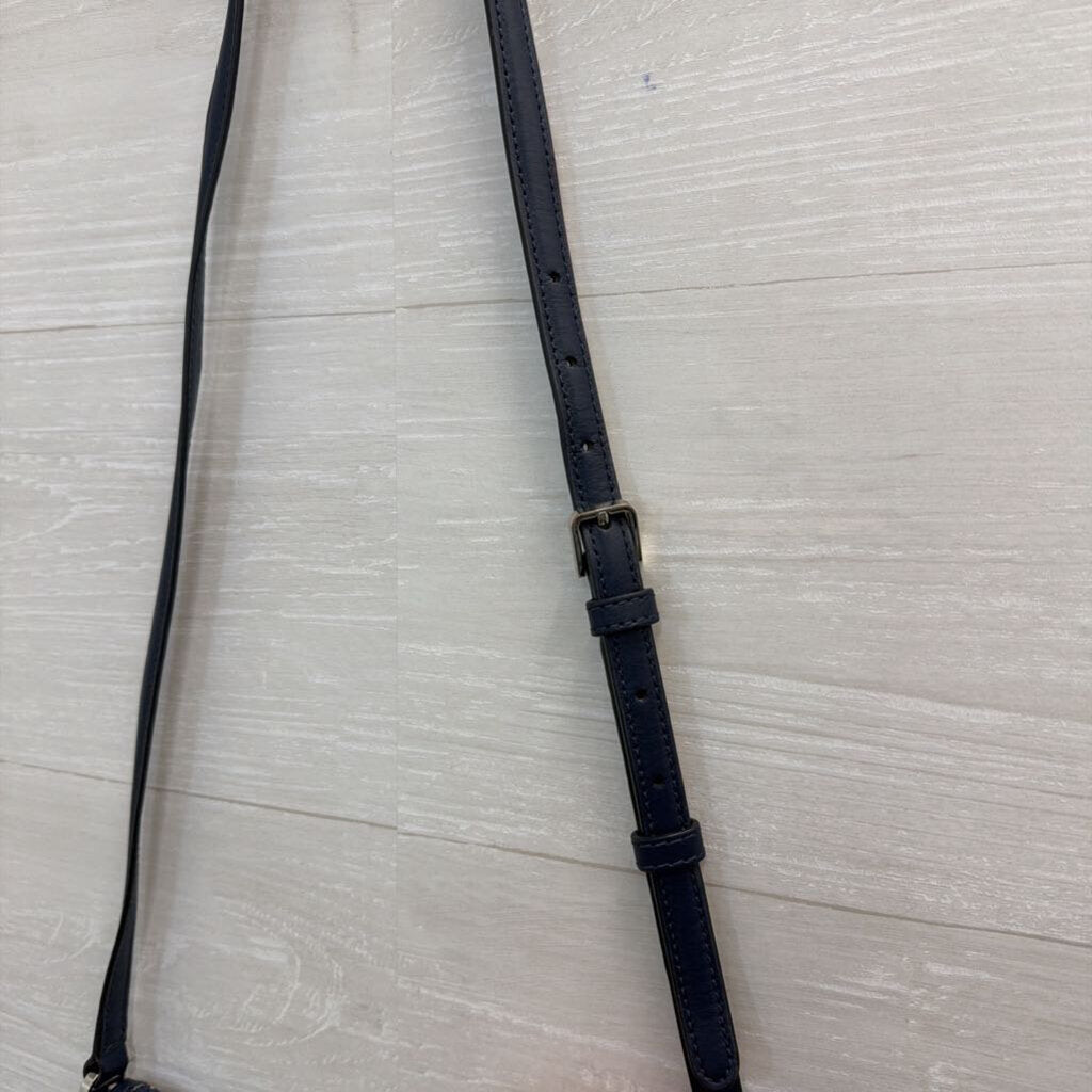 Kate Spade Navy/ Pink Nylon Jae Garden Vine Crossbody Purse