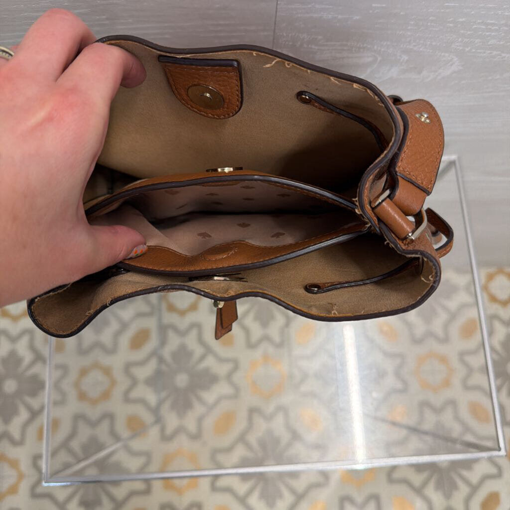 Kate Spade Brown Leather Marti Bucket Bag