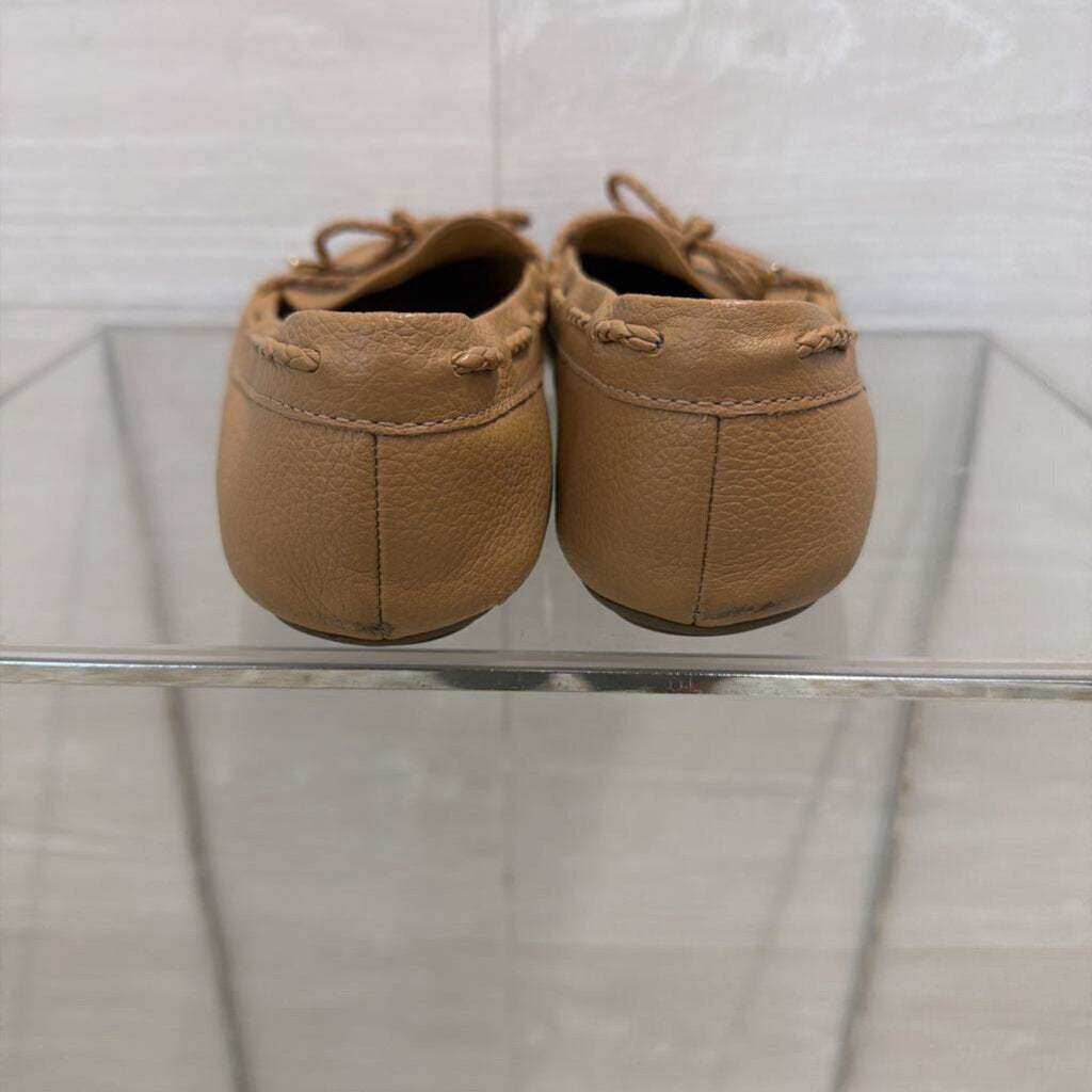 Talbots Brown Leather Becca Tie Loafer Flats 8.5