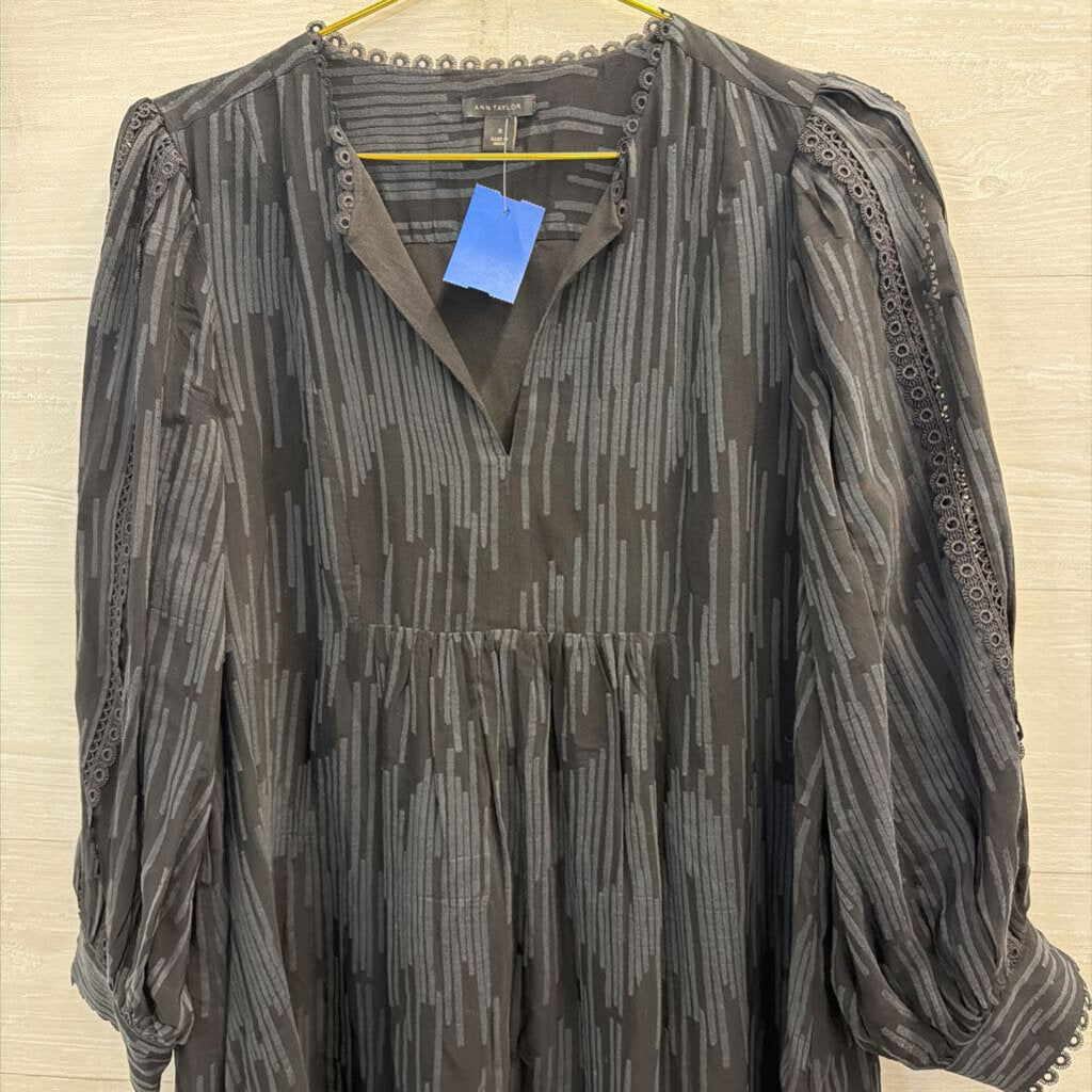 Ann Taylor Black Long Sleeve Dress 10