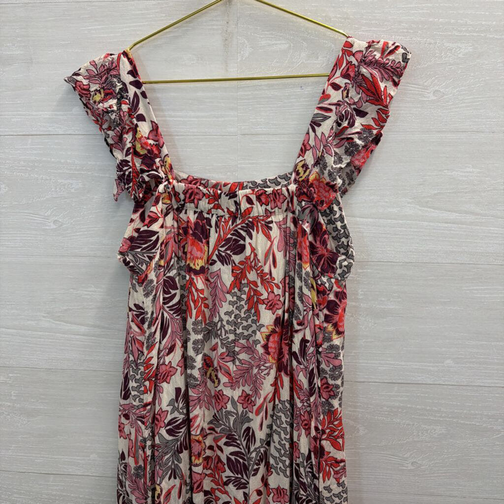 Knox Rose White/ Multi Print Maxi Dress Large