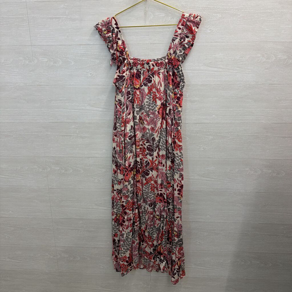 Knox Rose White/ Multi Print Maxi Dress Large
