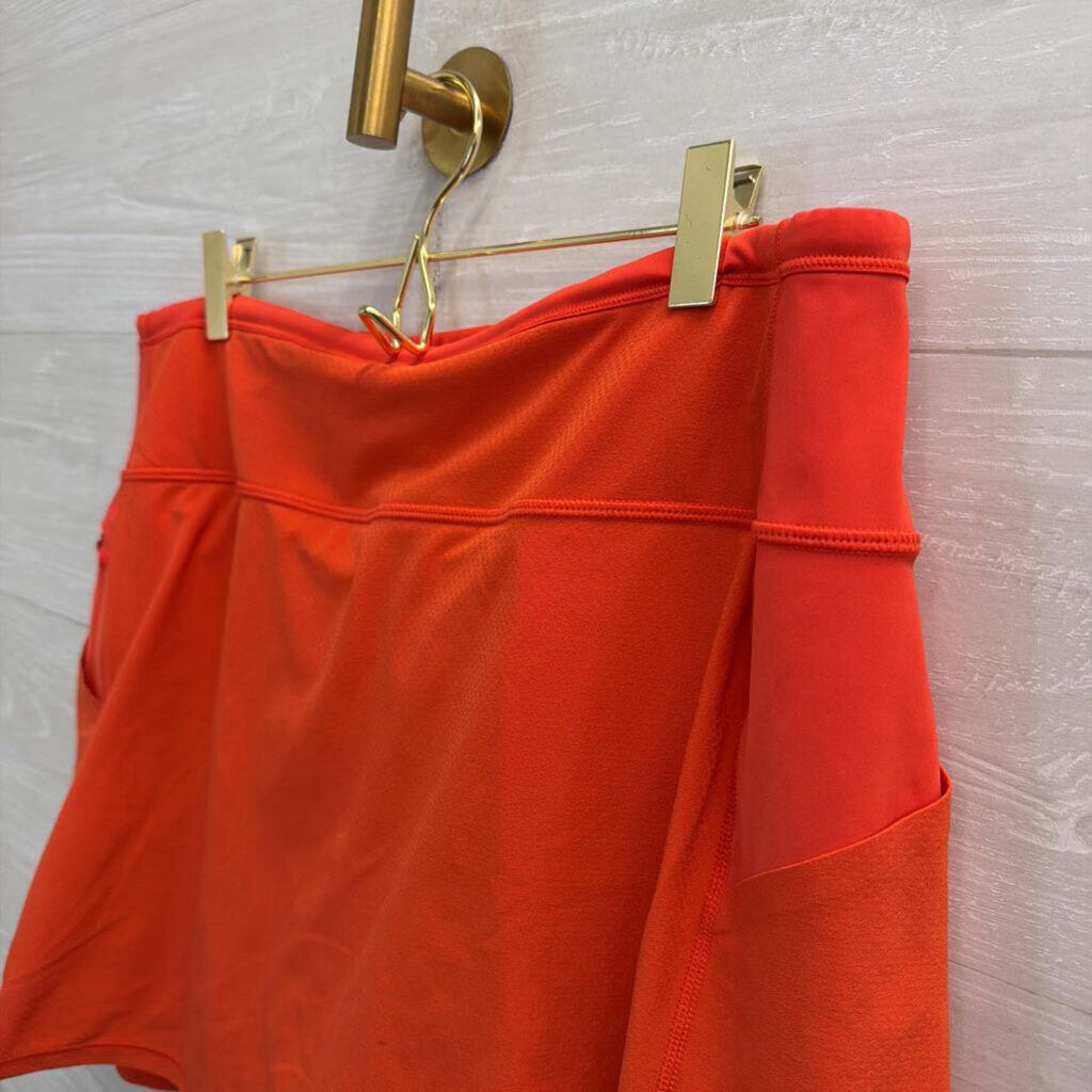 Athleta Orange Athletic Skort Large