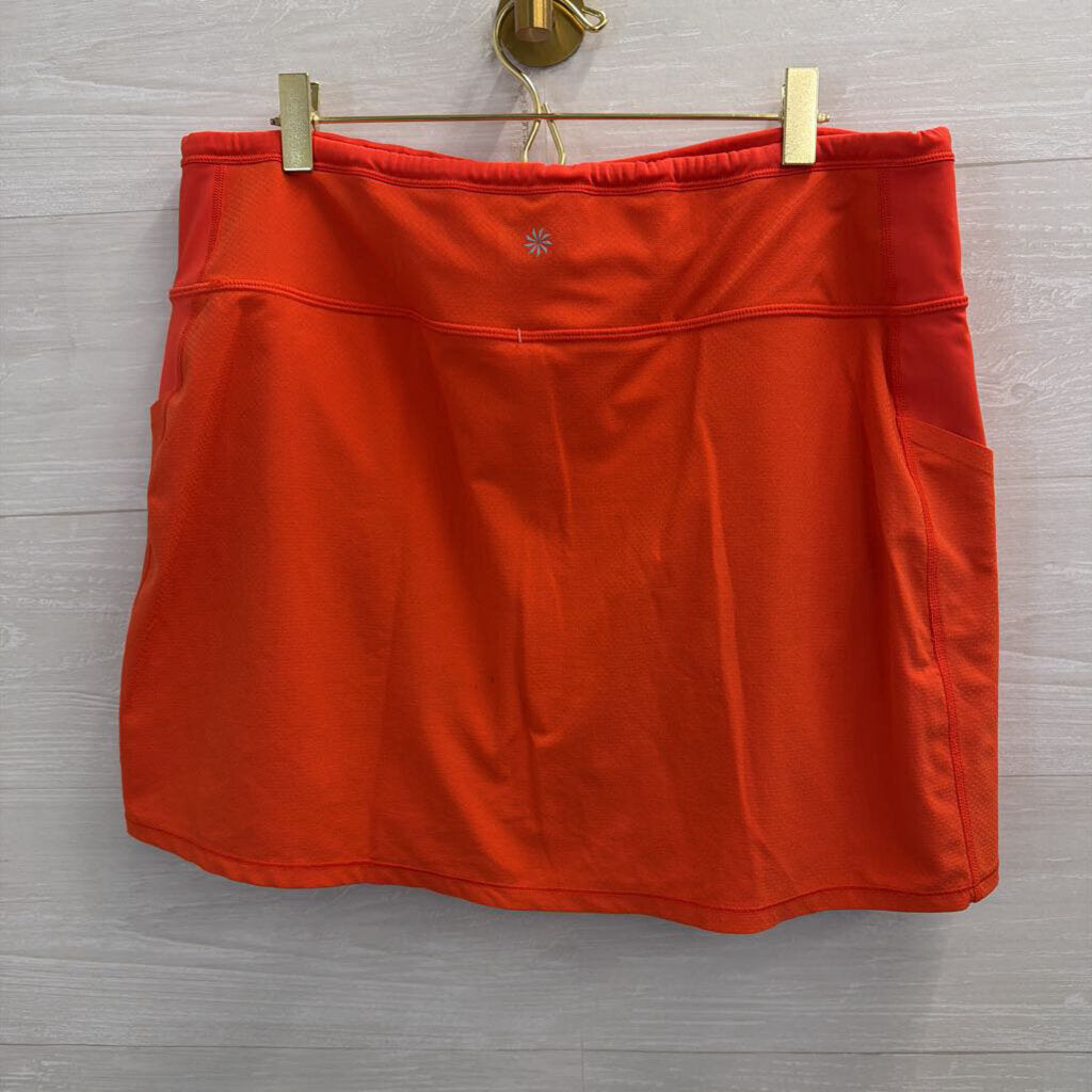 Athleta Orange Athletic Skort Large