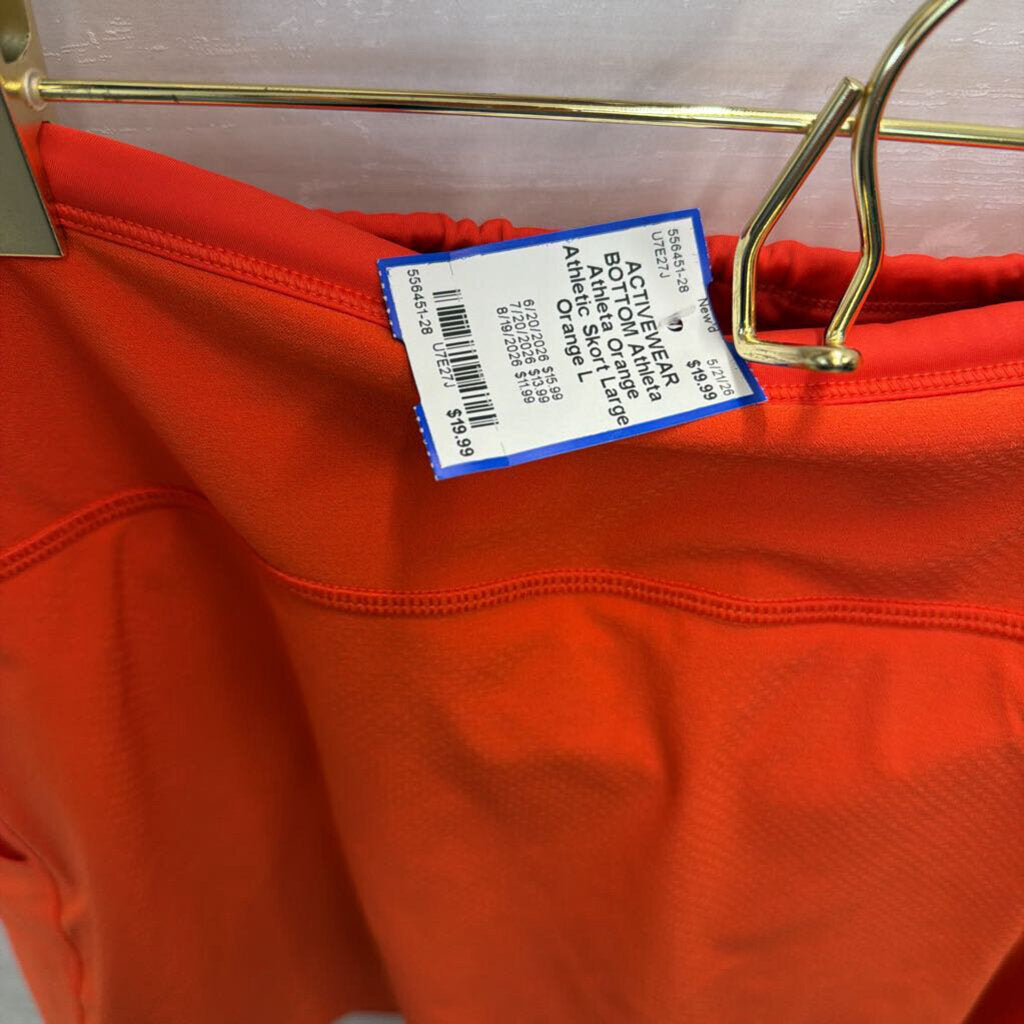 Athleta Orange Athletic Skort Large