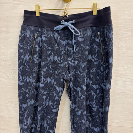 Athleta Navy Print Pull On Jogger Pants 12