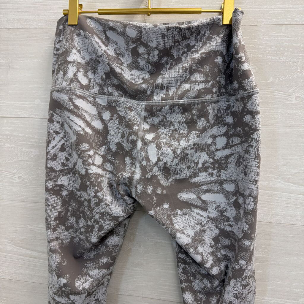 Lululemon Grey Print Athletic Leggings 12
