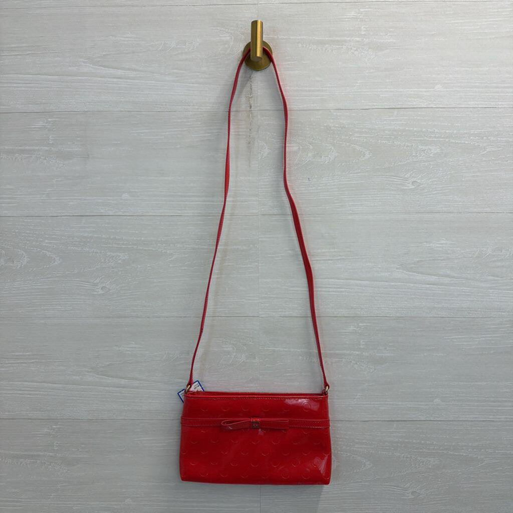 Kate Spade Red Dot Patent Leather Camellia Street Amy Crossbody Purse