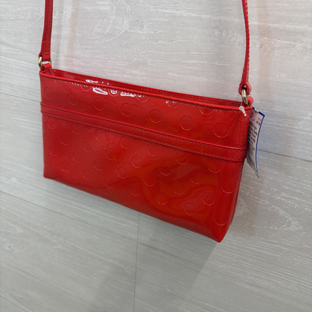 Kate Spade Red Dot Patent Leather Camellia Street Amy Crossbody Purse