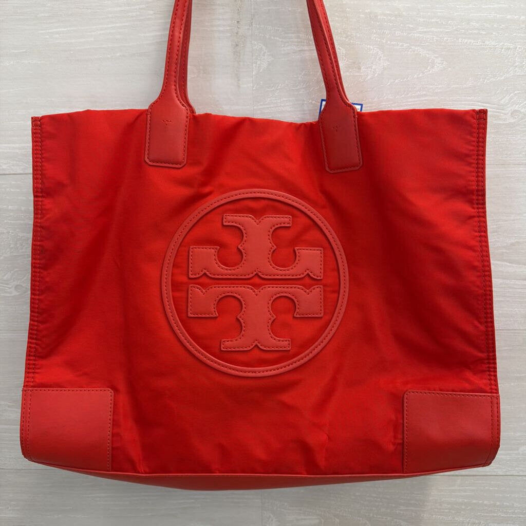 Tory Burch Red Nylon Ella Tote Purse