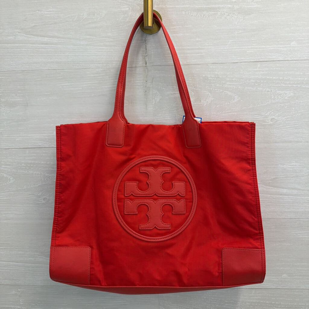 Tory Burch Red Nylon Ella Tote Purse
