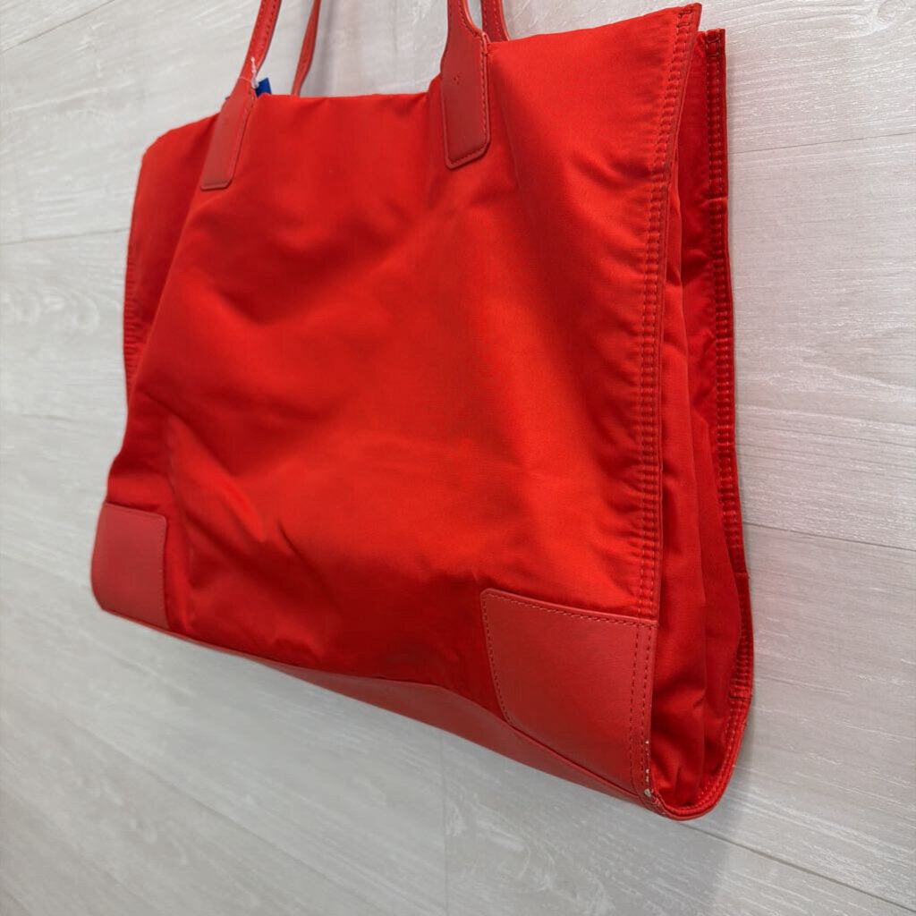 Tory Burch Red Nylon Ella Tote Purse