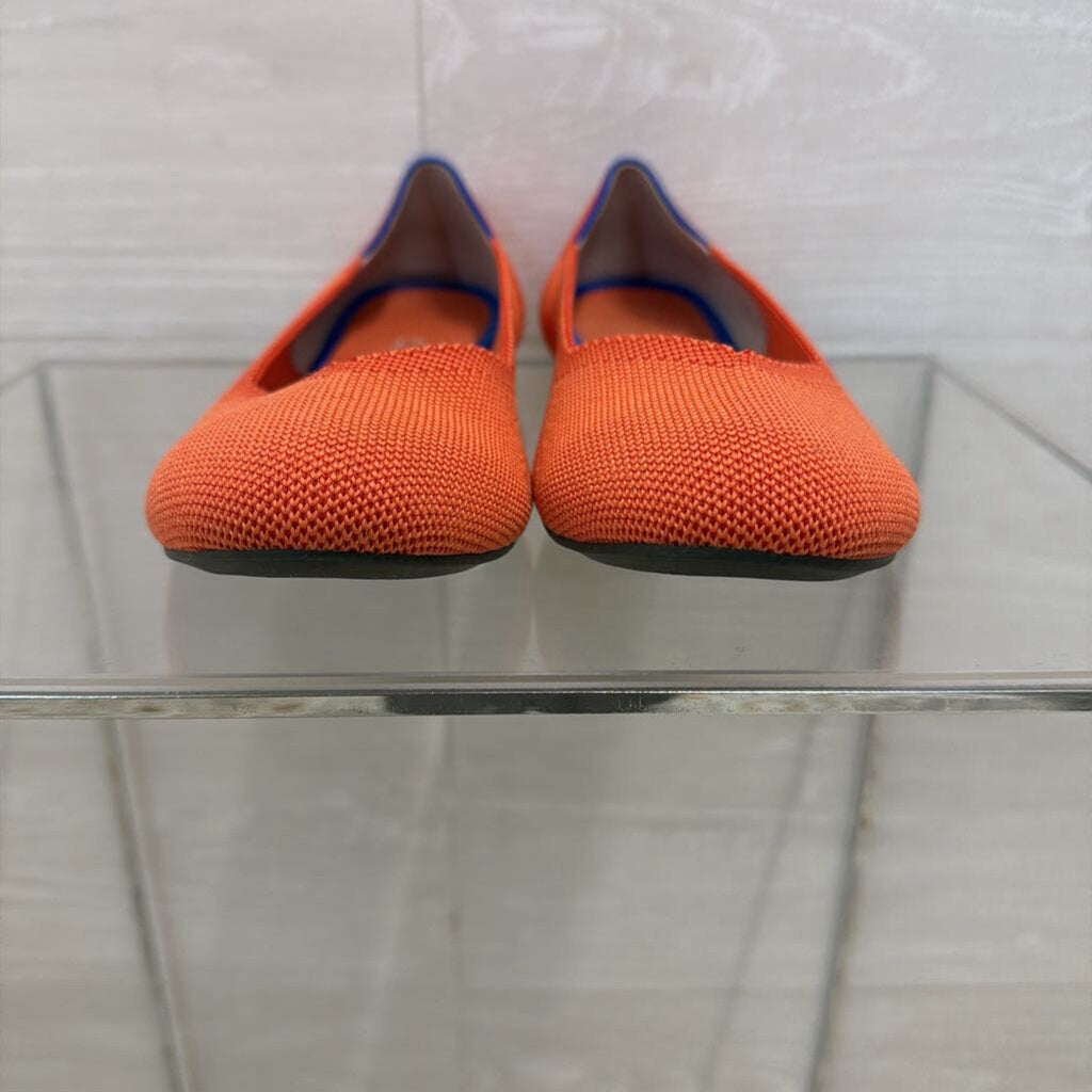 Rothy's Orange Round Toe Ballet Flats 8.5