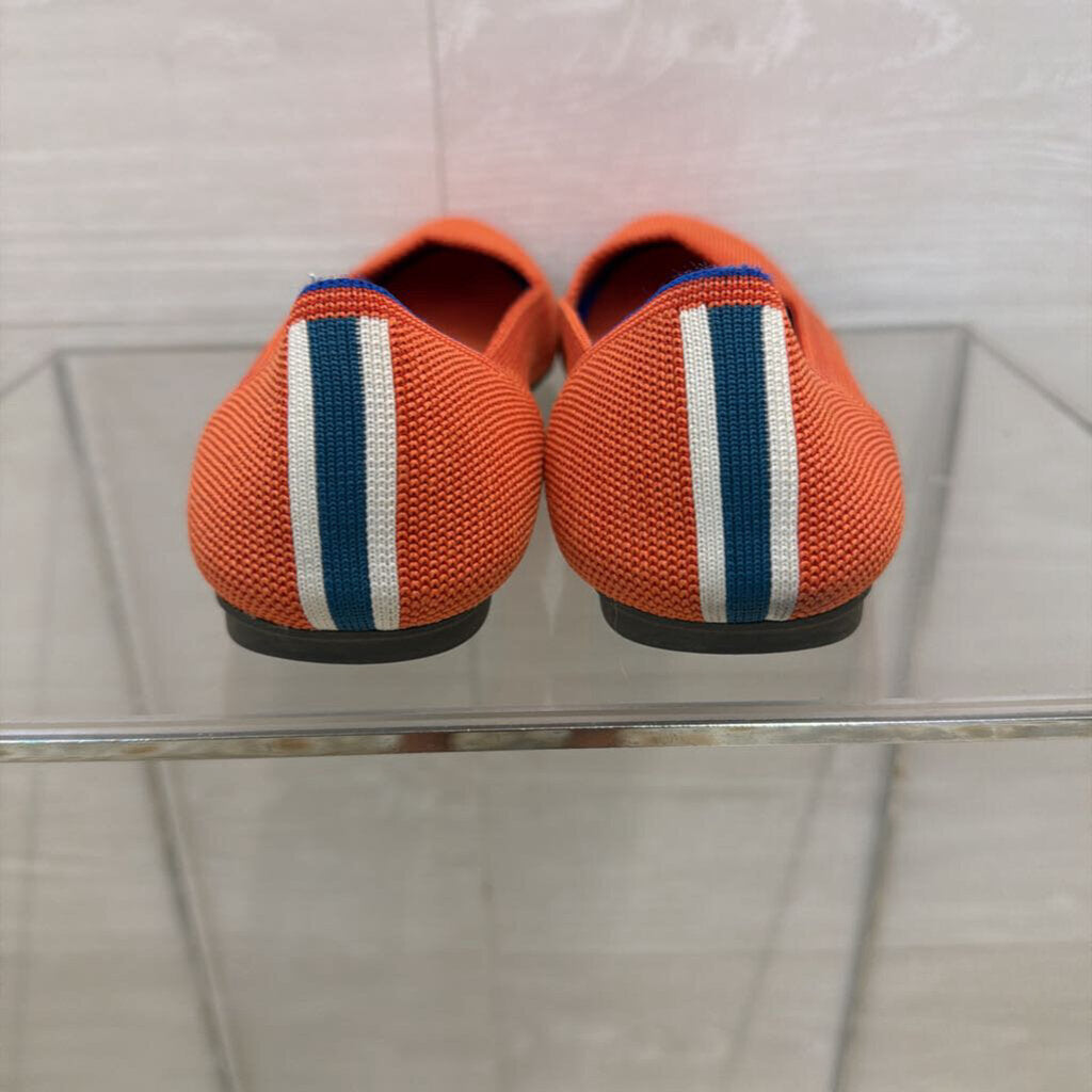 Rothy's Orange Round Toe Ballet Flats 8.5