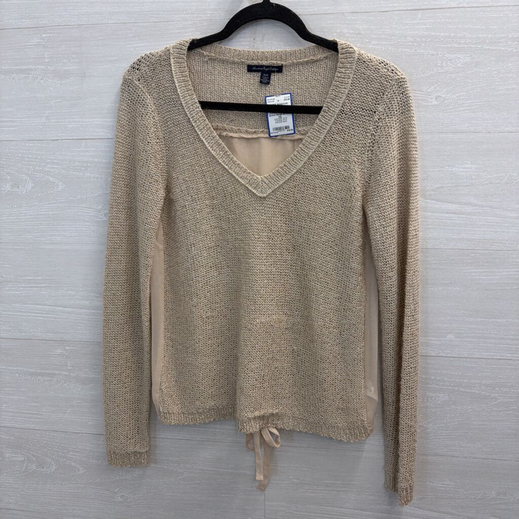 American Eagle Brown Knit Long Sleeve Top Extra Small