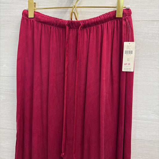 Cloth and Stone Berry Silky Midi Skirt Extra Small