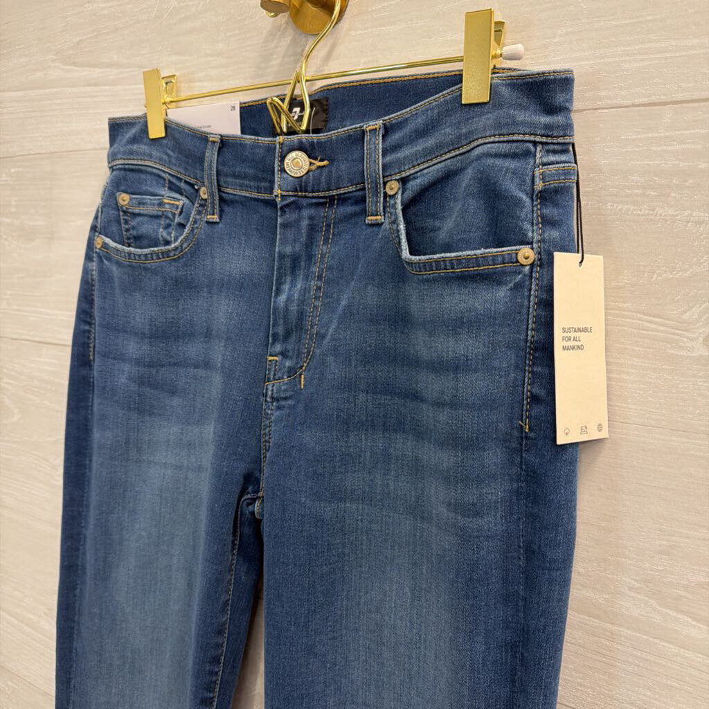 7 For All Mankind Medium Wash Original Trouser Jeans 28