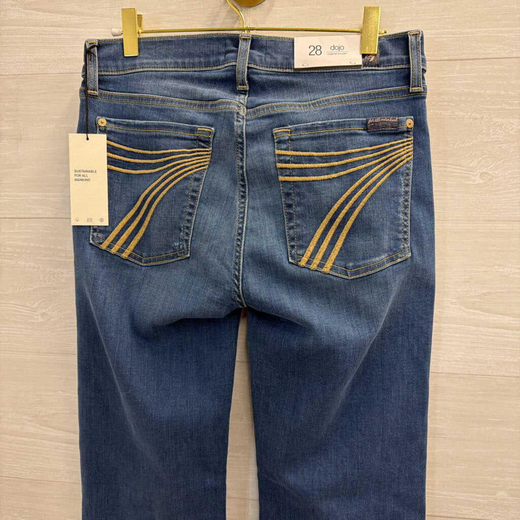7 For All Mankind Medium Wash Original Trouser Jeans 28