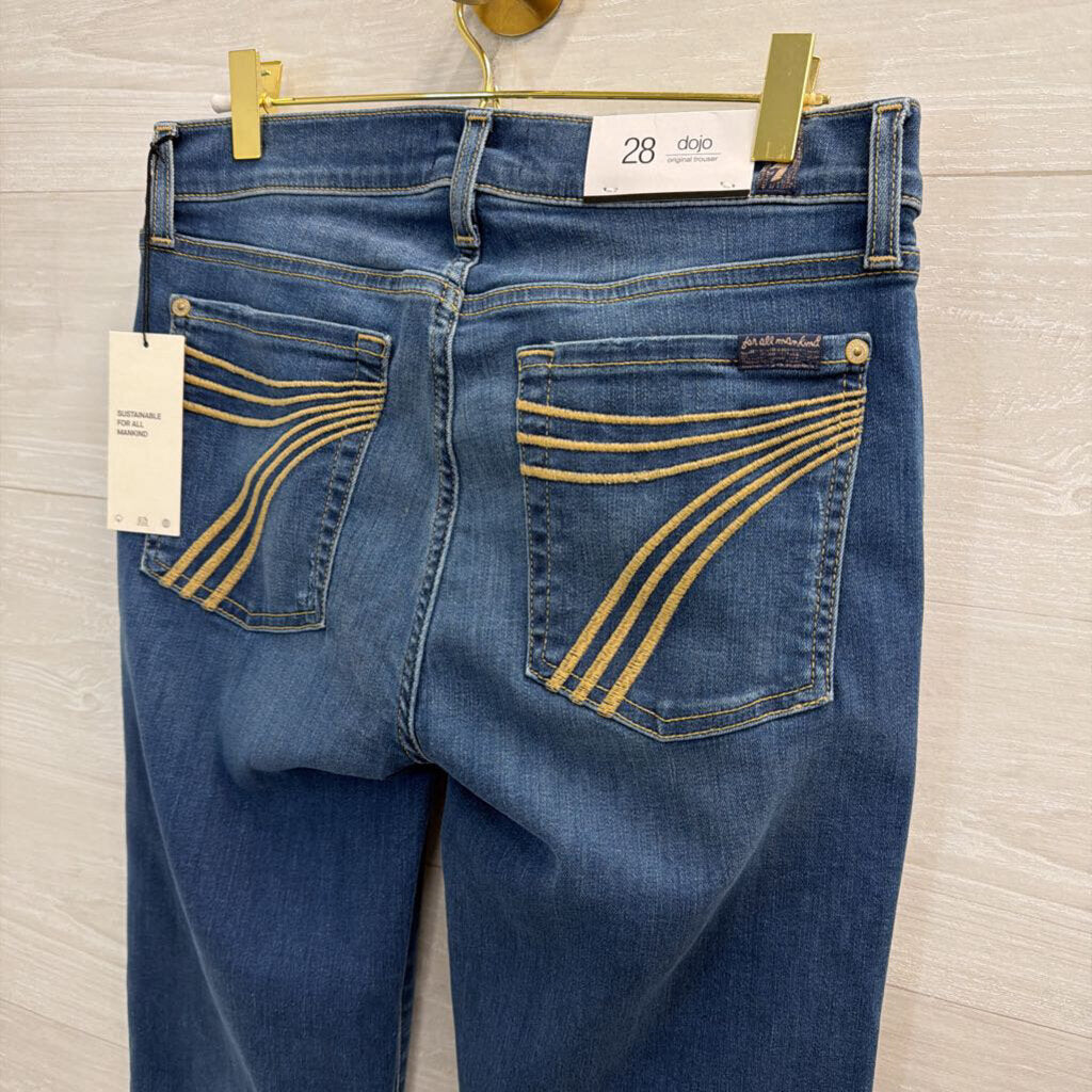 7 For All Mankind Medium Wash Original Trouser Jeans 28