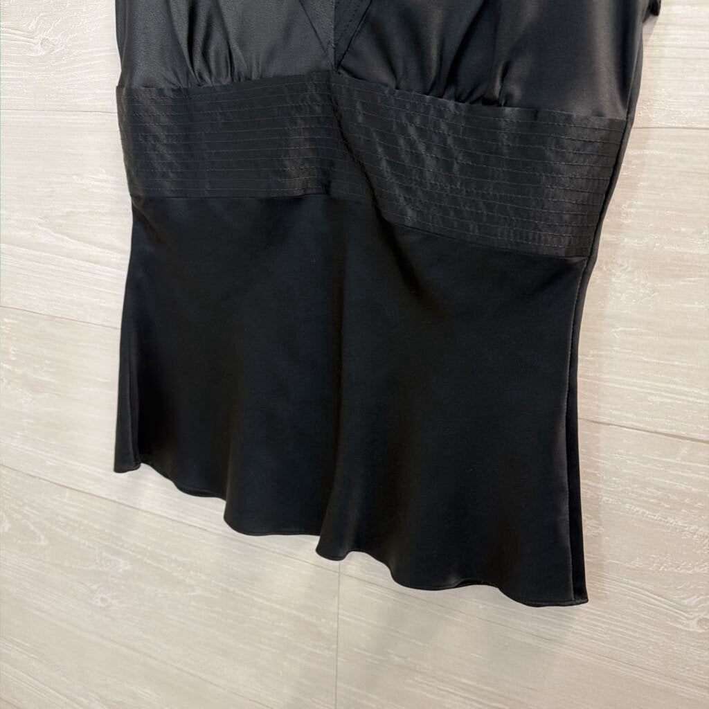 Express Black Silky Short Sleeve Top Extra Small