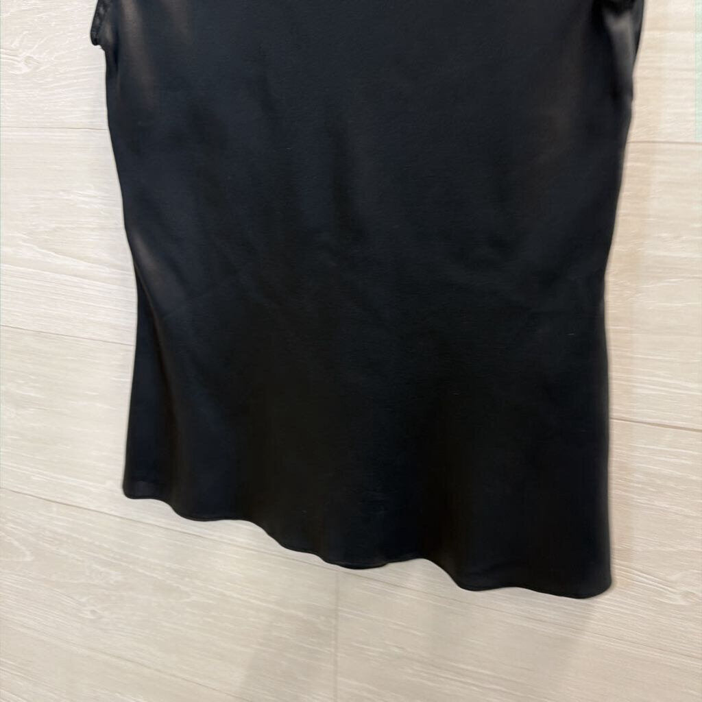 Express Black Silky Short Sleeve Top Extra Small