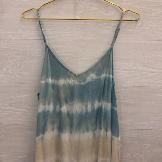 Mystree Blue/ Cream Tie Dye Jumpsuit Large