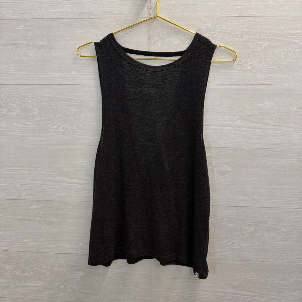 Billabong Grey Low Back Tank Top Small