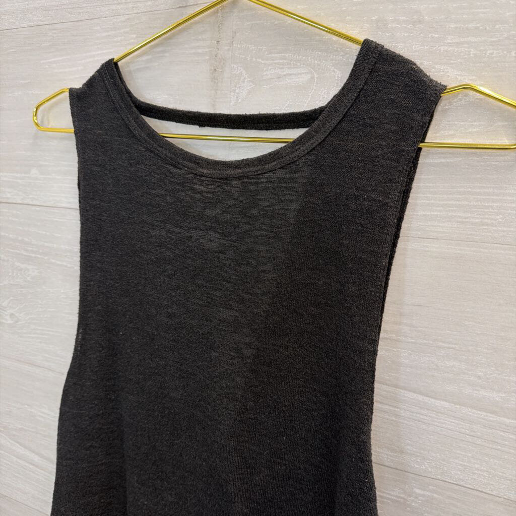 Billabong Grey Low Back Tank Top Small