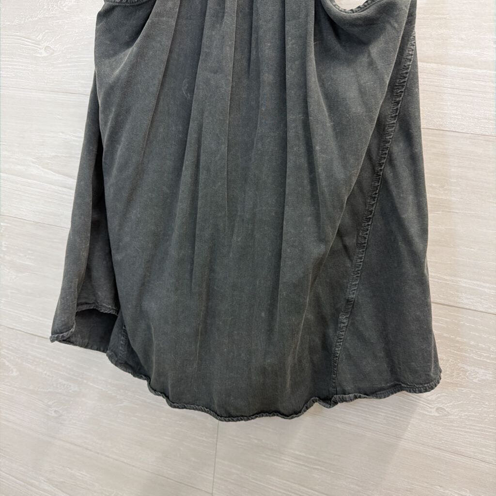 Mustard Seed Grey High Neck Tank Top Large