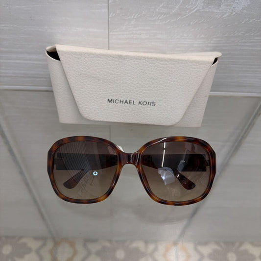 Michael Kors Brown Tortoiseshell Square Sunglasses