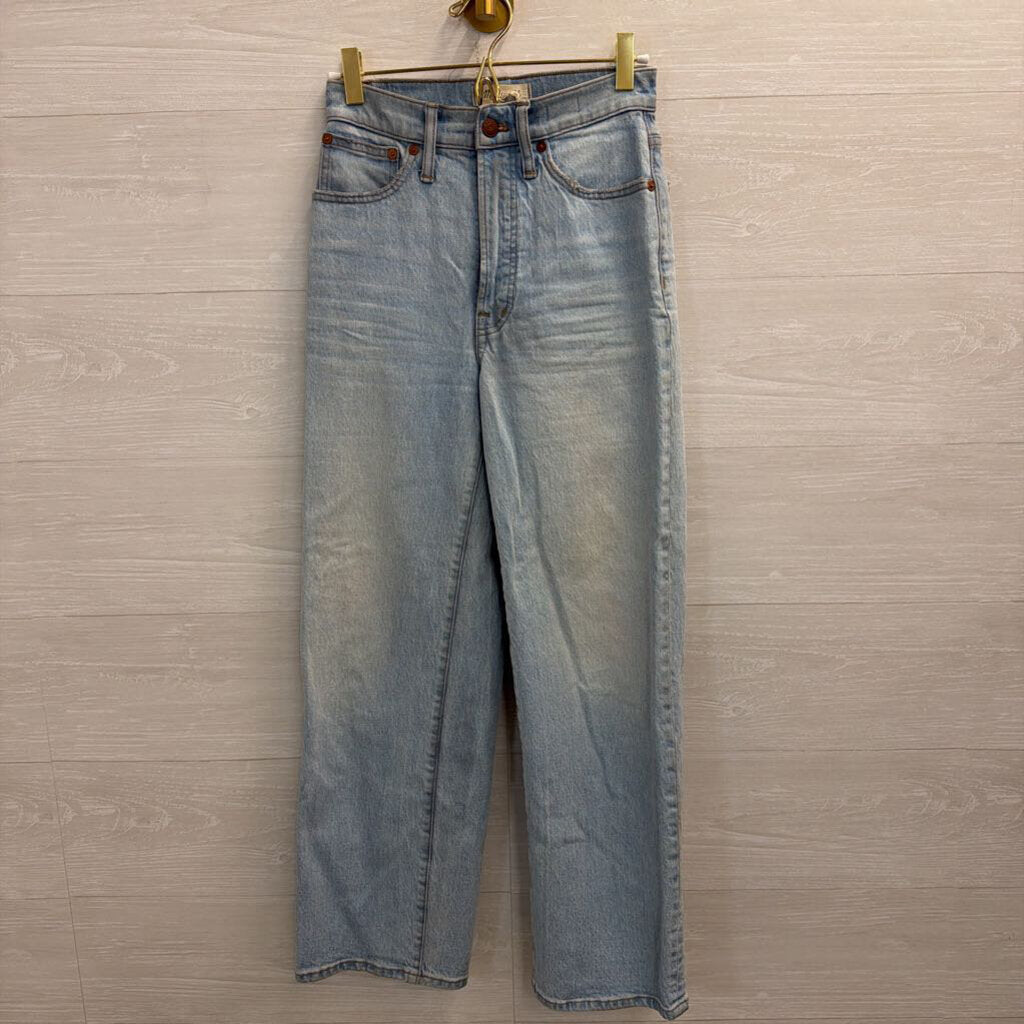 Madewell Light Wash The Perfect Vintage Wide Leg Crop Jeans 23
