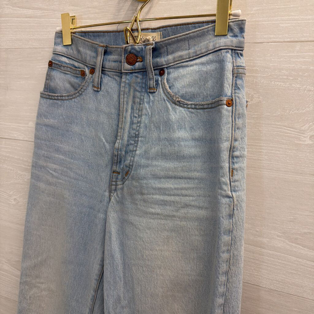 Madewell Light Wash The Perfect Vintage Wide Leg Crop Jeans 23