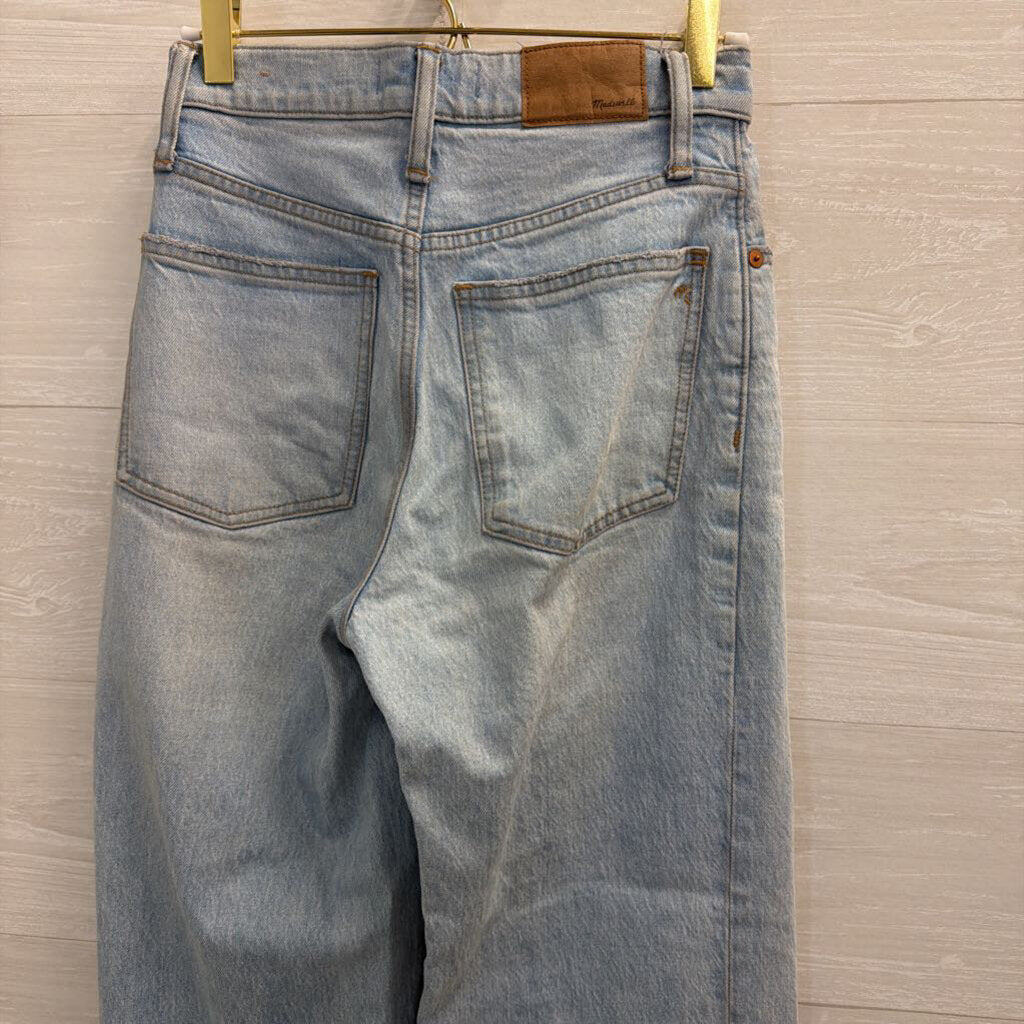 Madewell Light Wash The Perfect Vintage Wide Leg Crop Jeans 23