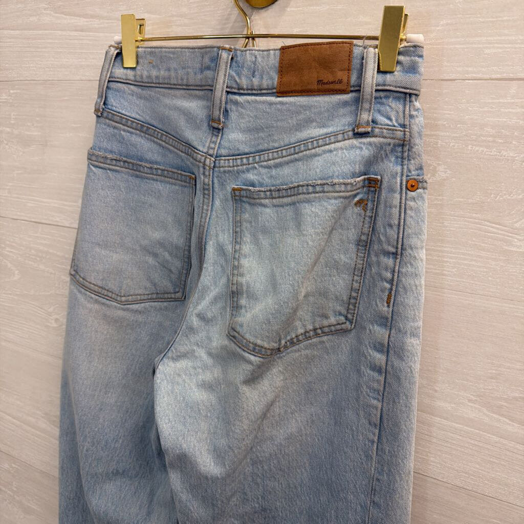 Madewell Light Wash The Perfect Vintage Wide Leg Crop Jeans 23