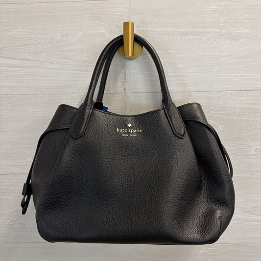 Kate Spade Black Pebbled Leather Dumpling Satchel Purse