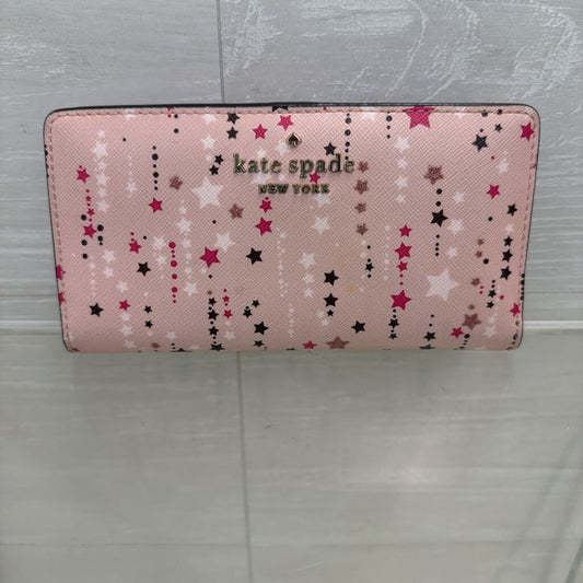 Kate Spade Pink Staci Twinkle Printed Slim Wallet