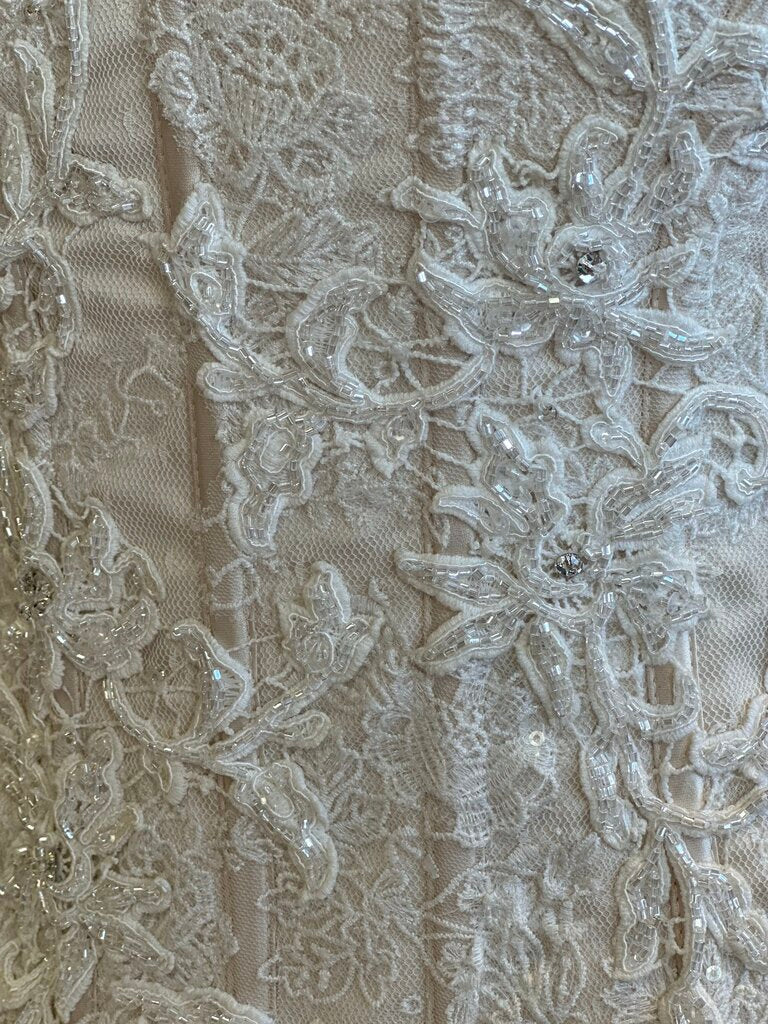 Oleg Cassini Strapless Corset Style Ballgown 12