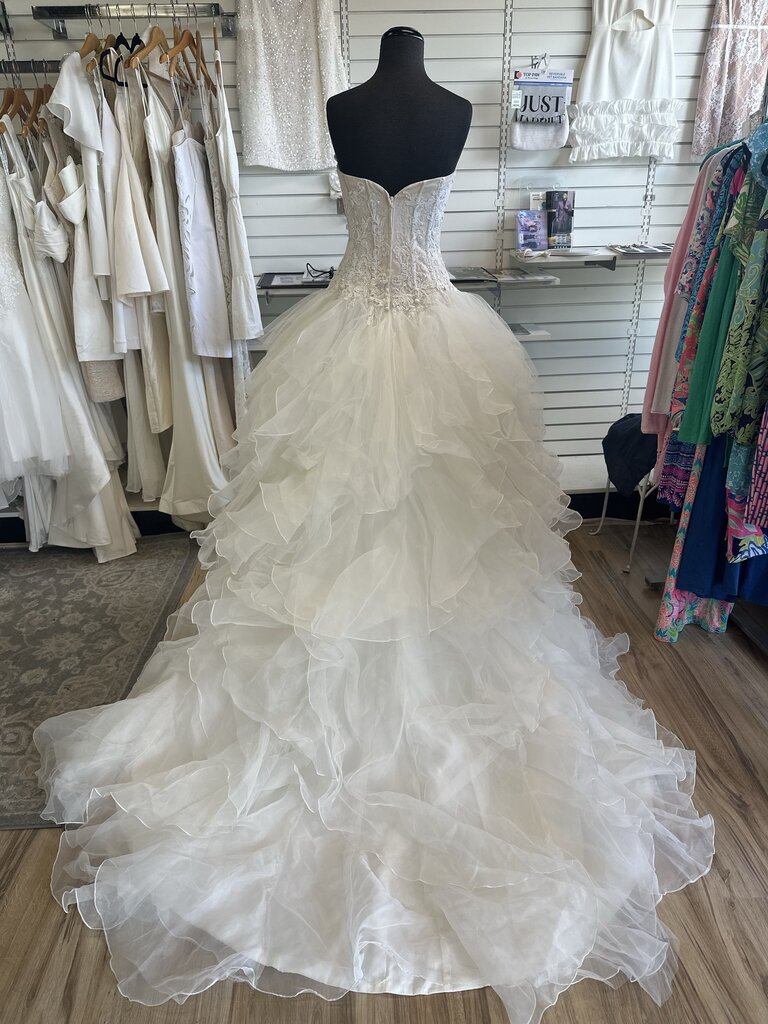 Oleg Cassini Strapless Corset Style Ballgown 12