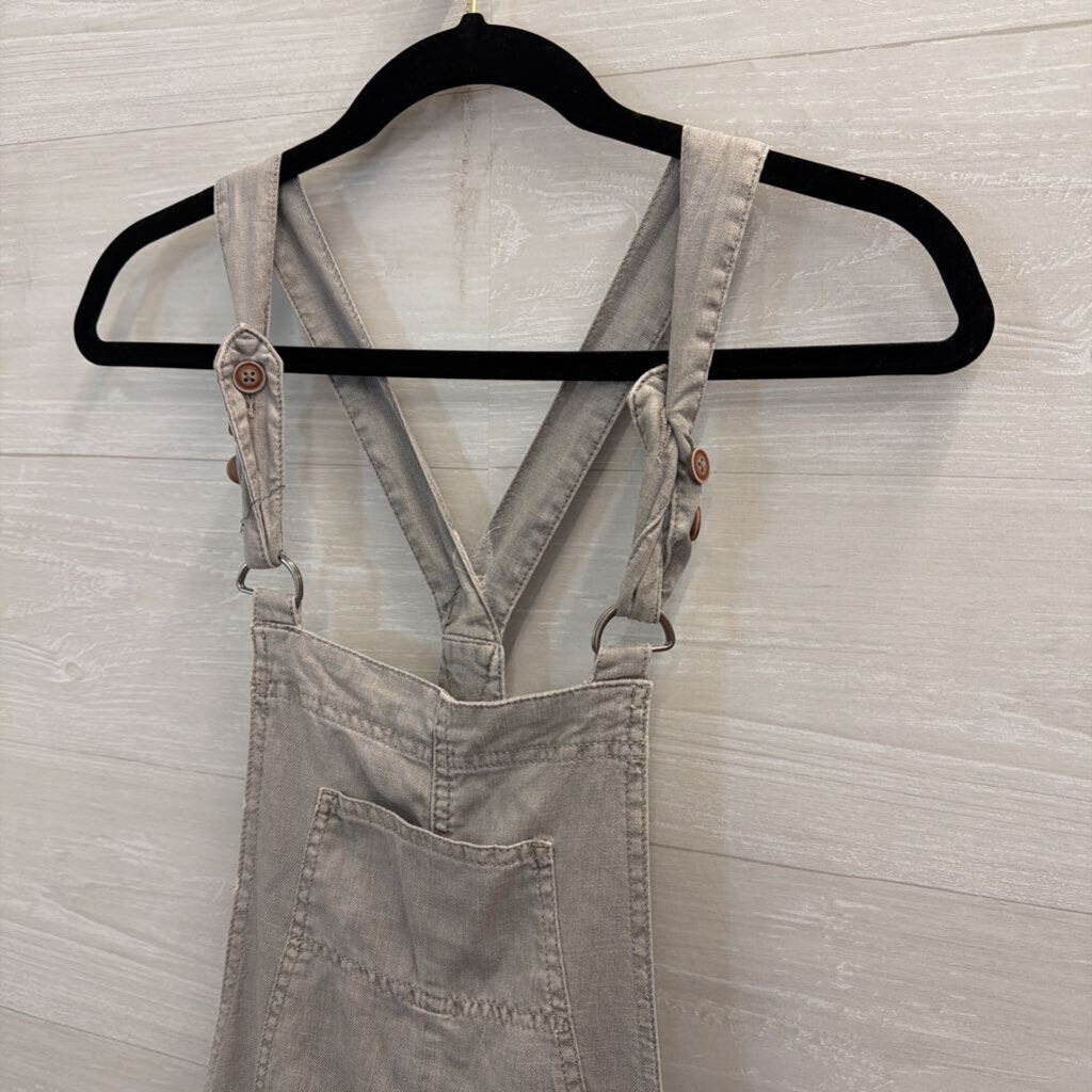 Level 99 Grey Overall Jumpsuit Extra Small