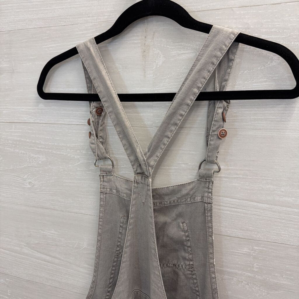 Level 99 Grey Overall Jumpsuit Extra Small