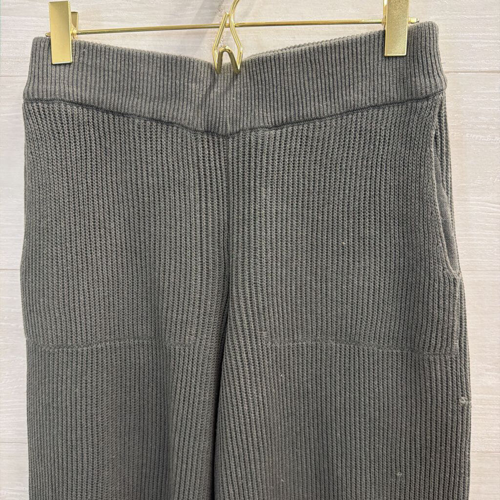 FP Beach Green Knit Long Sleeve Henley Top/ Wide Leg Pants Lounge Set Extra Small