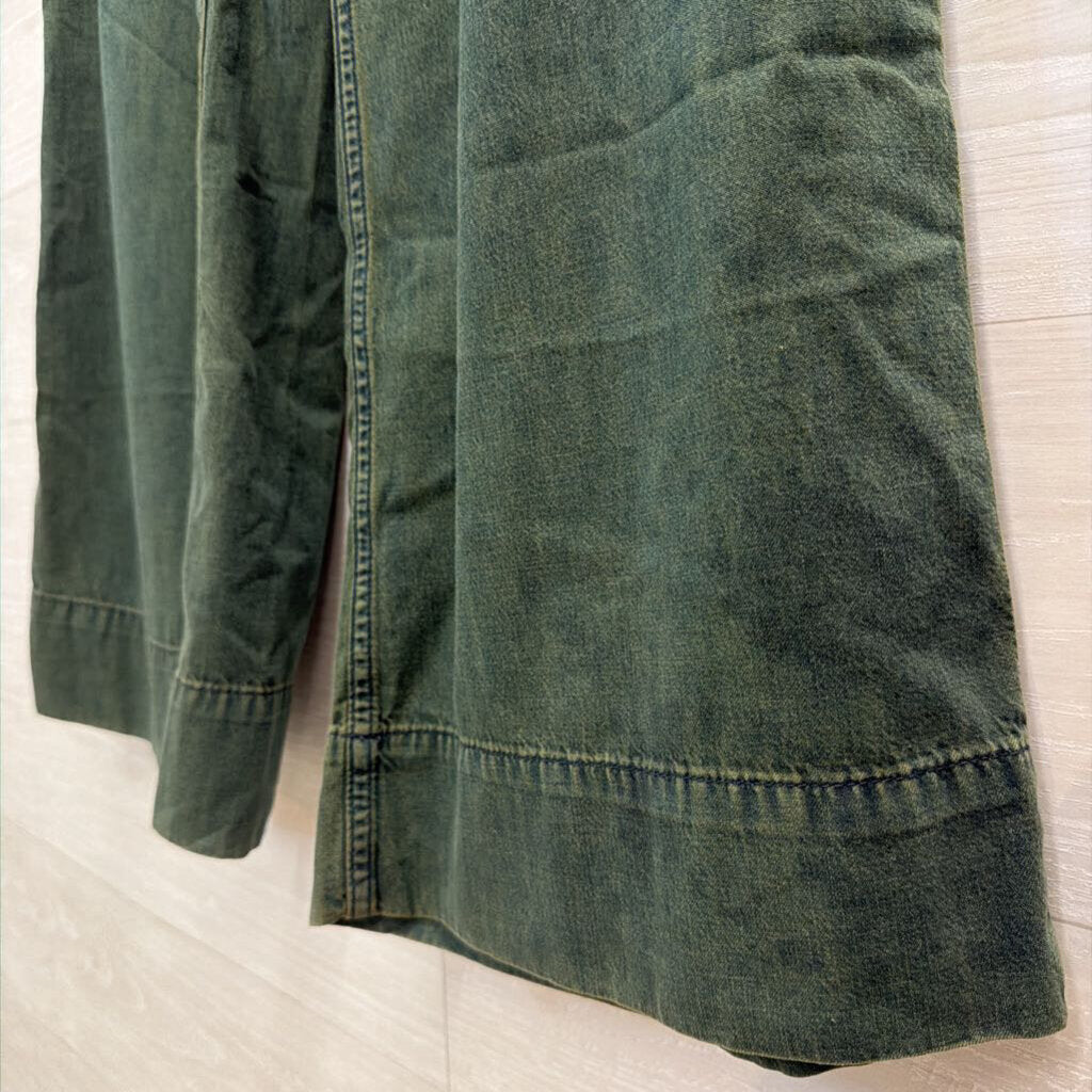 We The Free Green High Waisted Wide Leg Pants Small