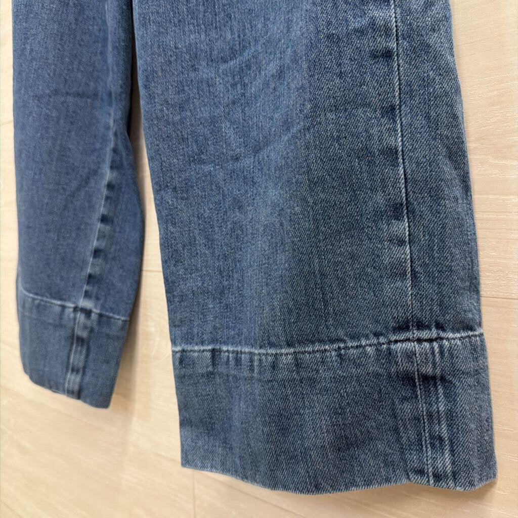 Everlane Blue Chambray Wide Leg Pull On Pants 2