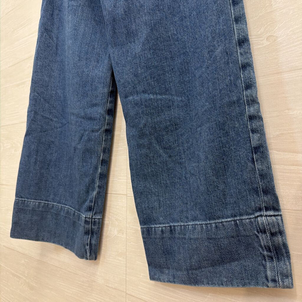 Everlane Blue Chambray Wide Leg Pull On Pants 2