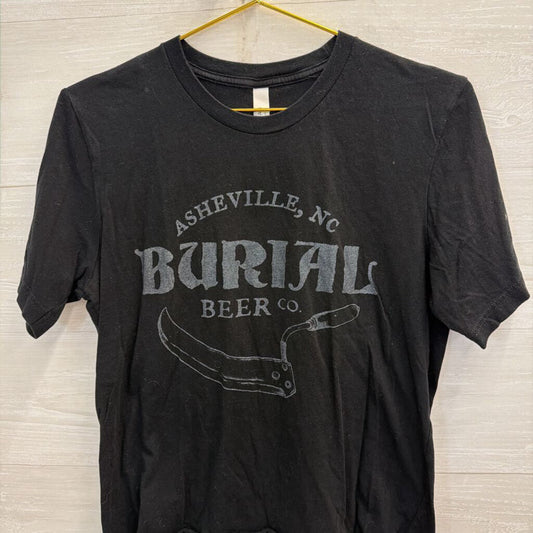 Canvas Black Burial Beer Co Short Sleeve Graphic Tee Medium