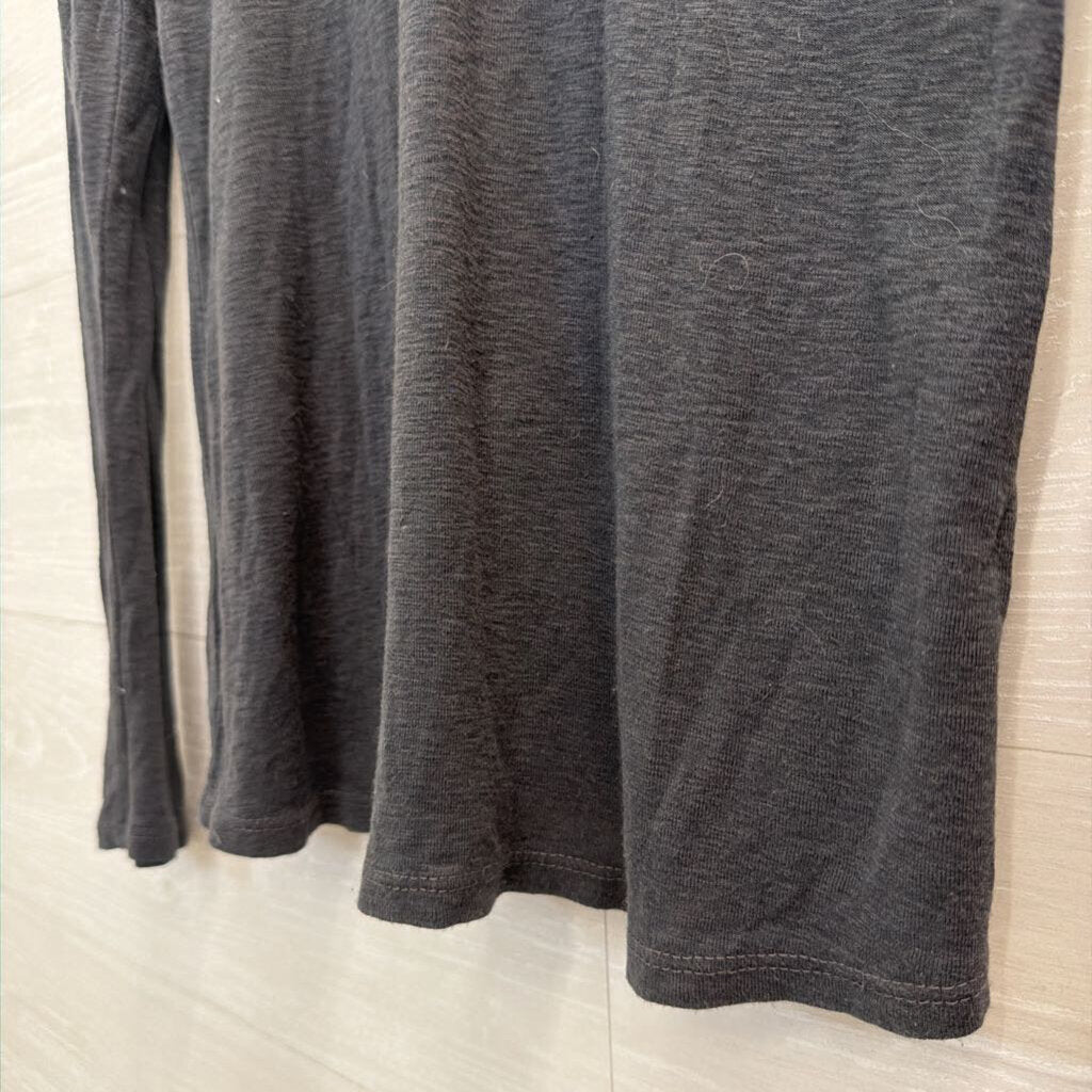 Michael Stars Grey Long Sleeve V Neck Top One Size